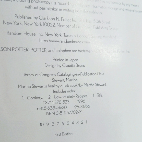 Martha Stewart's Healthy Quick Cook Book 4 Seasons Menus To Make First E… - Picture 10 of 12